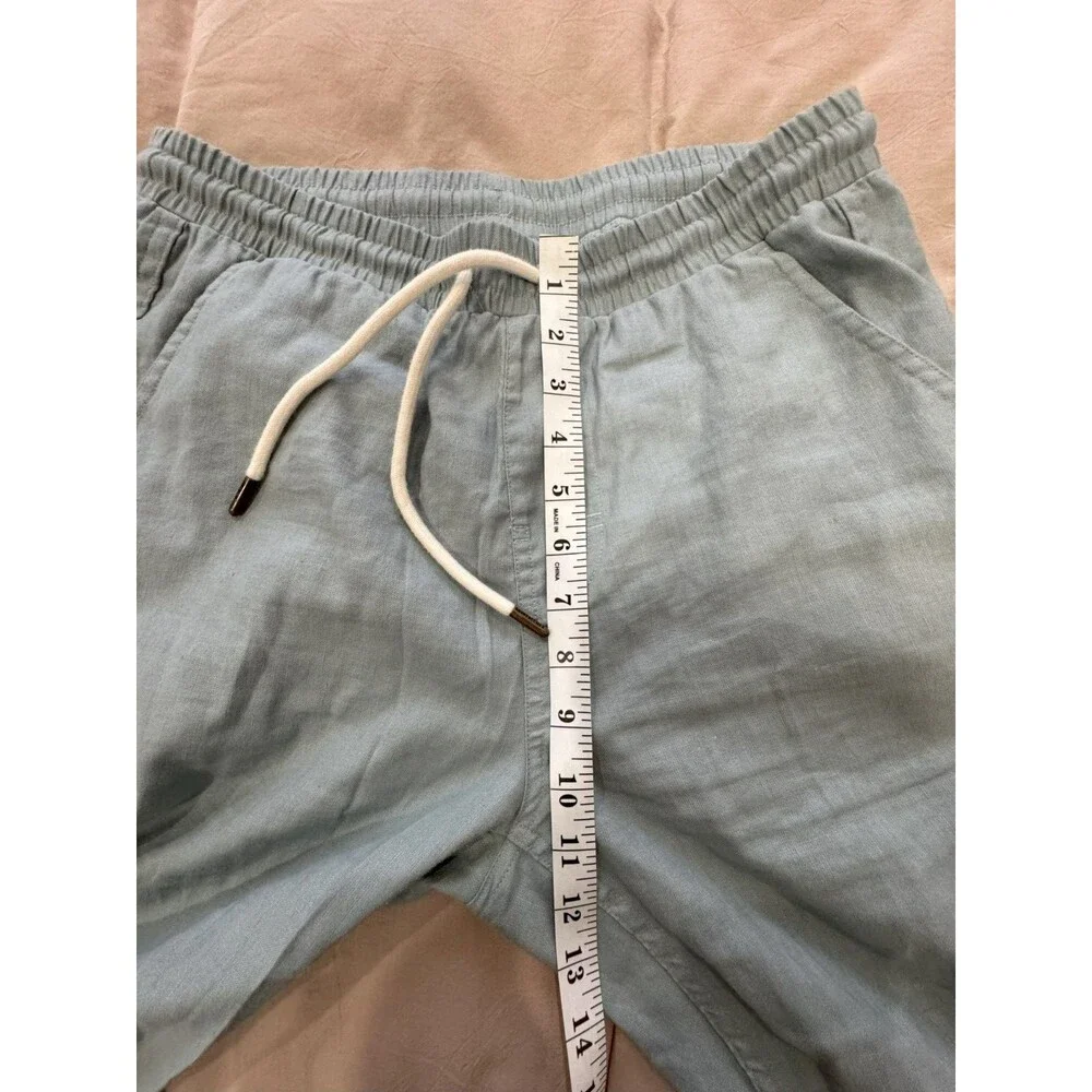 Dandy Del Mar Mens XS Green Brisa Cuban Short Sleeve + Pants Linen Embroidered - Picture 10 of 16